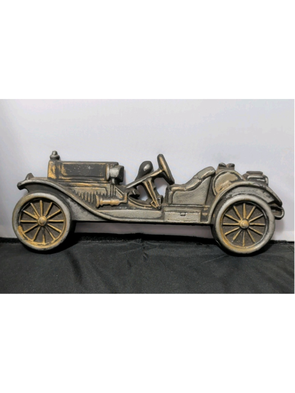 Vintage Antique Car Wall Decor Made in USA Cast Metal Garage